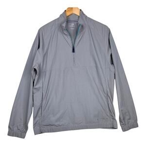 Southern Tide Grey quarter zip crewneck pullover jacket men's size large